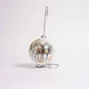Deer With Winter Scene Glass Ornament