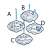 Delft Word Ornament