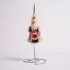 Donned In Pink Glass Ornament