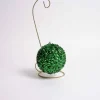 Emerald Sequin Acrylic Jewel Ball Ornament