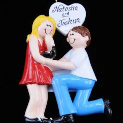 Engaged Couple With Blonde Hair