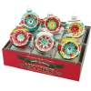 Festive Fete 6 Count 3.25" Decorated Reflector Rounds
