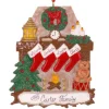 Fireplace With Stockings Family Of 4