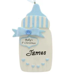 First Christmas Baby Boy Bottle