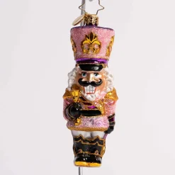 Flushed With Pink Glass Ornament