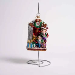 Front Door Delivery Glass Ornament