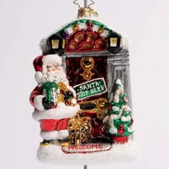 Front Door Delivery Glass Ornament