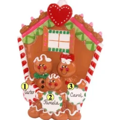 Gingerbread Family Of 3
