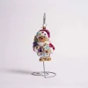 Gingersnap Santa Glass Ornament