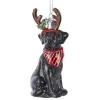 Glass Black Lab Ornament
