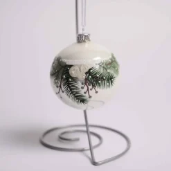 Glass Branch With Berries Ball