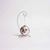 Glass Christmas Cow Ornament