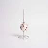 Glass Dog Bone Ball Ornament
