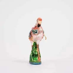 Glass Flamingo Ornament
