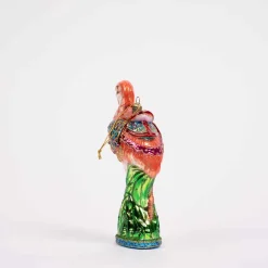 Glass Flamingo Ornament
