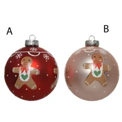 Glass Gingerbread Ball