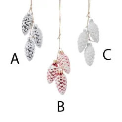 Glass Pine Cone Drop