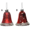 Glass Red Pearl Bead Bell