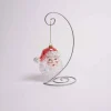 Glass Santa Face Ornament