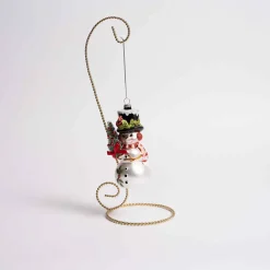 Glass Snowman Tree Ornament
