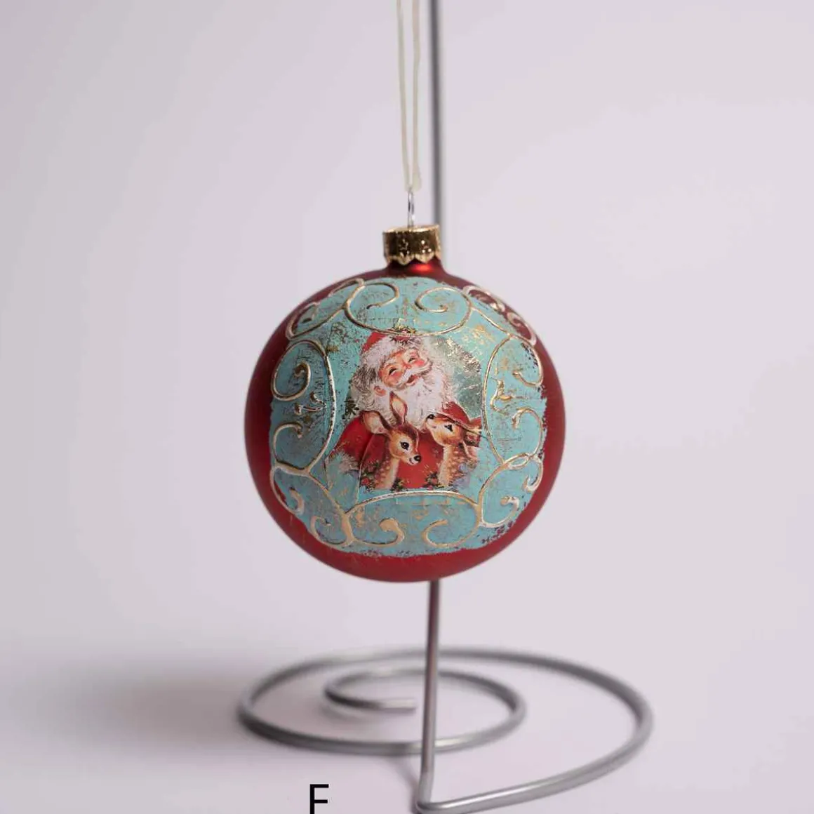 Glass Vintage Scene Ball