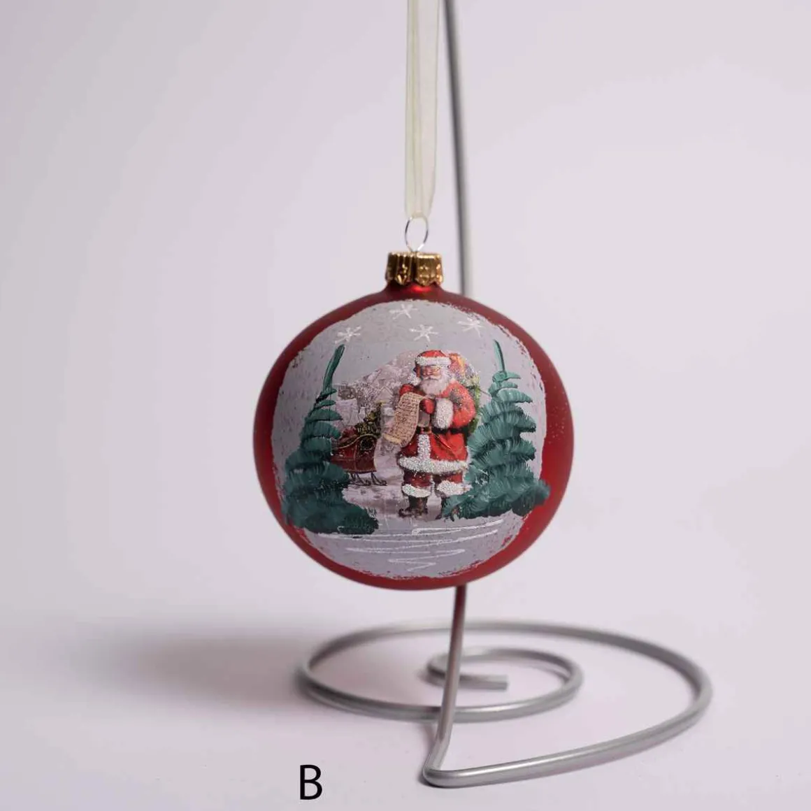 Glass Vintage Scene Ball