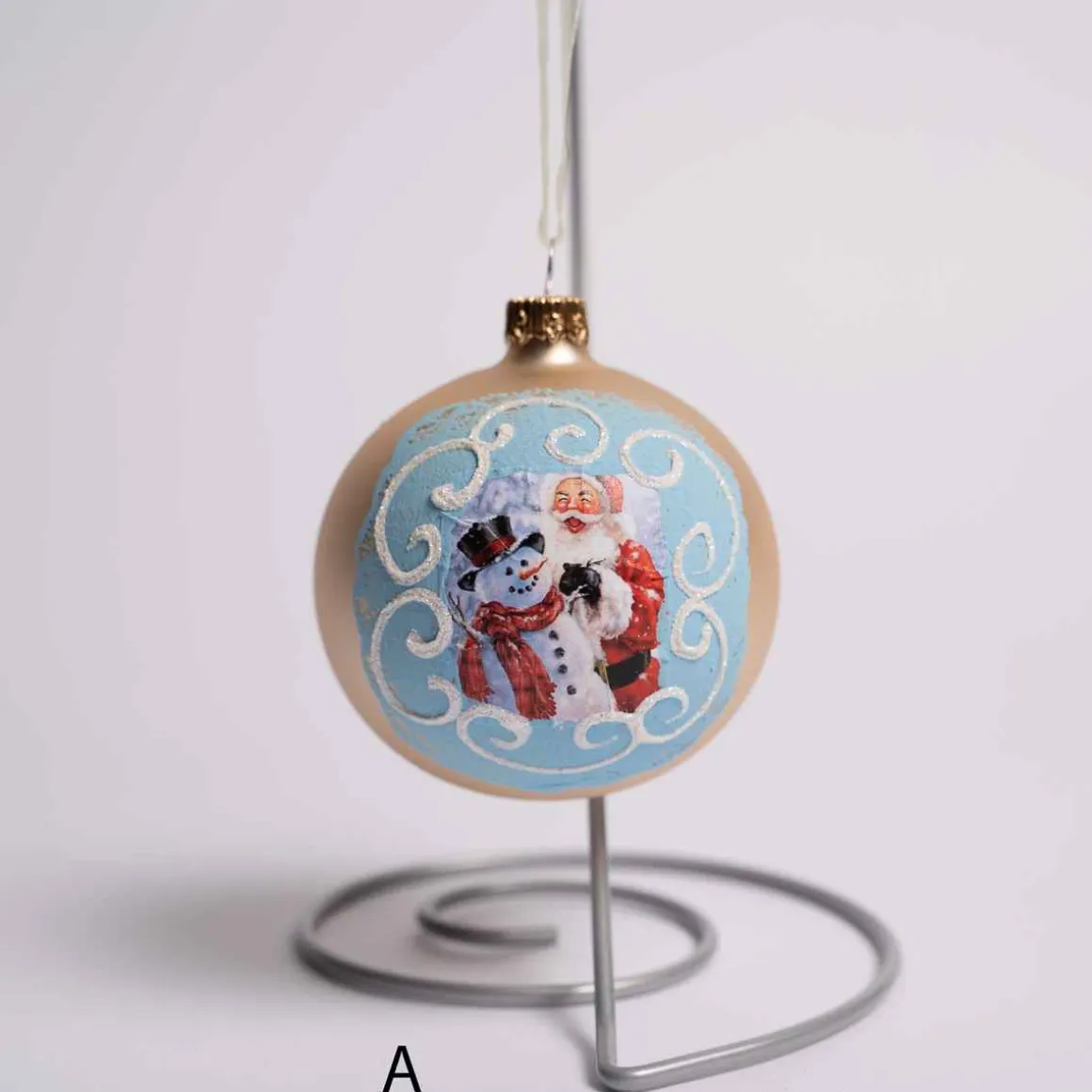 Glass Vintage Scene Ball