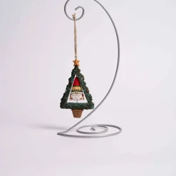 Gnome In Tree Rotating Ornament