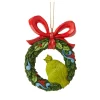 Grinch Peeking Thru Wreath Ornament