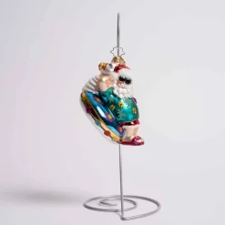 Ho Ho Holiday In The Sun Glass Ornament