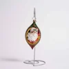 Holly Jolly Christmas Glass Ornament