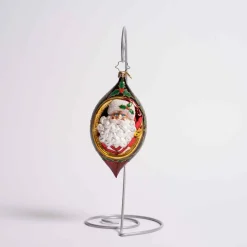 Holly Jolly Christmas Glass Ornament