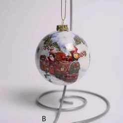 Hot Air Balloon Or Train Ball Ornament