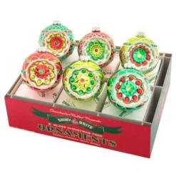 Hs 6 Ct 3.25" Decorated Reflector Rounds