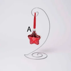 3In Glass Red Star Ornament