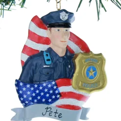 4In Policeman With Flag Badge