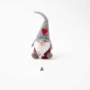 7In Red Grey Heart Gnome