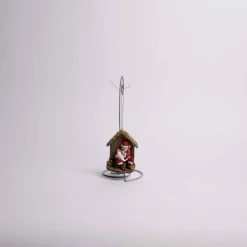 Kneeling Santa With Baby Jesus Ornament