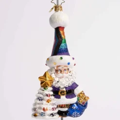 Love Is Love Santa Glass Ornament