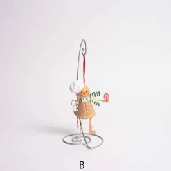 Metal Glitter Gingerbread Dangle /2