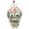 Metal Sugar Skull Ornament