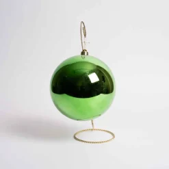 200Mm Green Shiny Ball Ornament