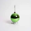 140Mm Green Shiny Ball Ornament Box Of 2