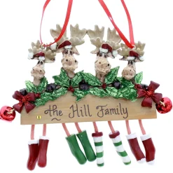 Moose Holly Family Of 4