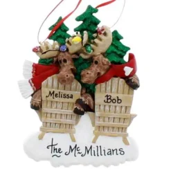 Moose On Chairs Family Of 2