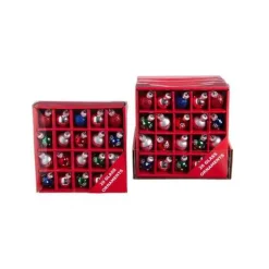 Multicolored Miniature Glass Ball Ornament