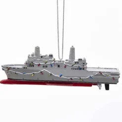 Navy Ship Ornament