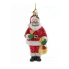 Noble Gems Santa With Mask Ornament