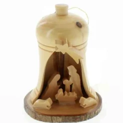 Olive Wood Nativity Bell