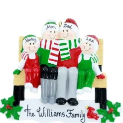 Park Bench Family Of 4